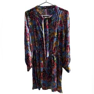 Silky feel floral dress